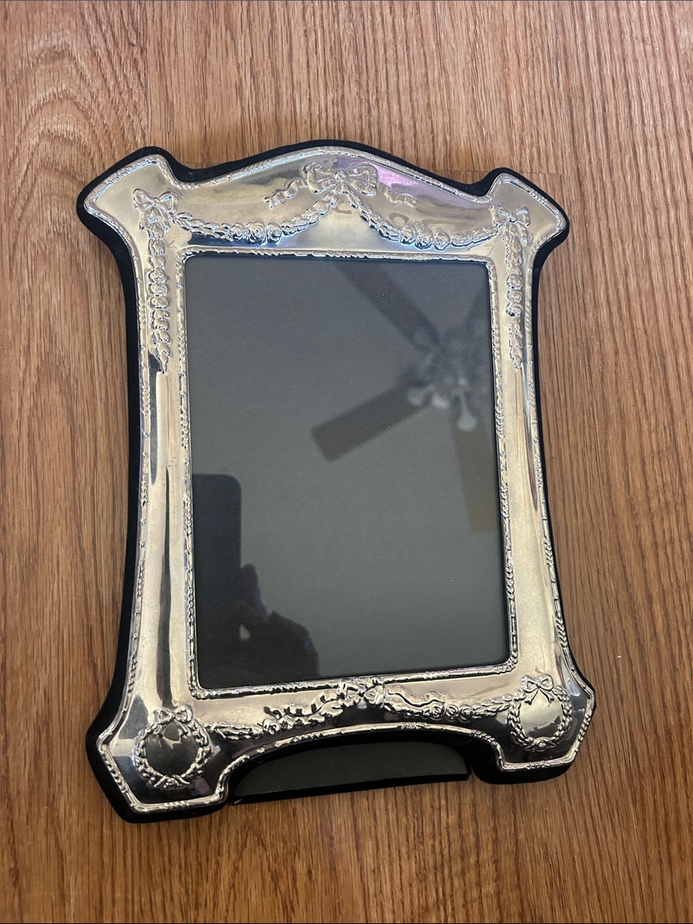 Vintage silver and black frame